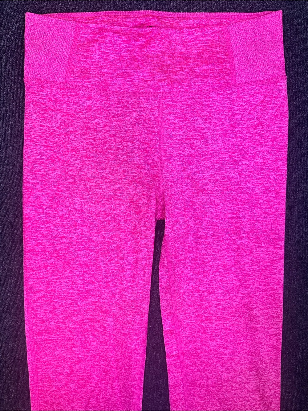 Nike Dri-FIT Yoga Leggings Girls Pink Space Dye 24” Inseam Athletic